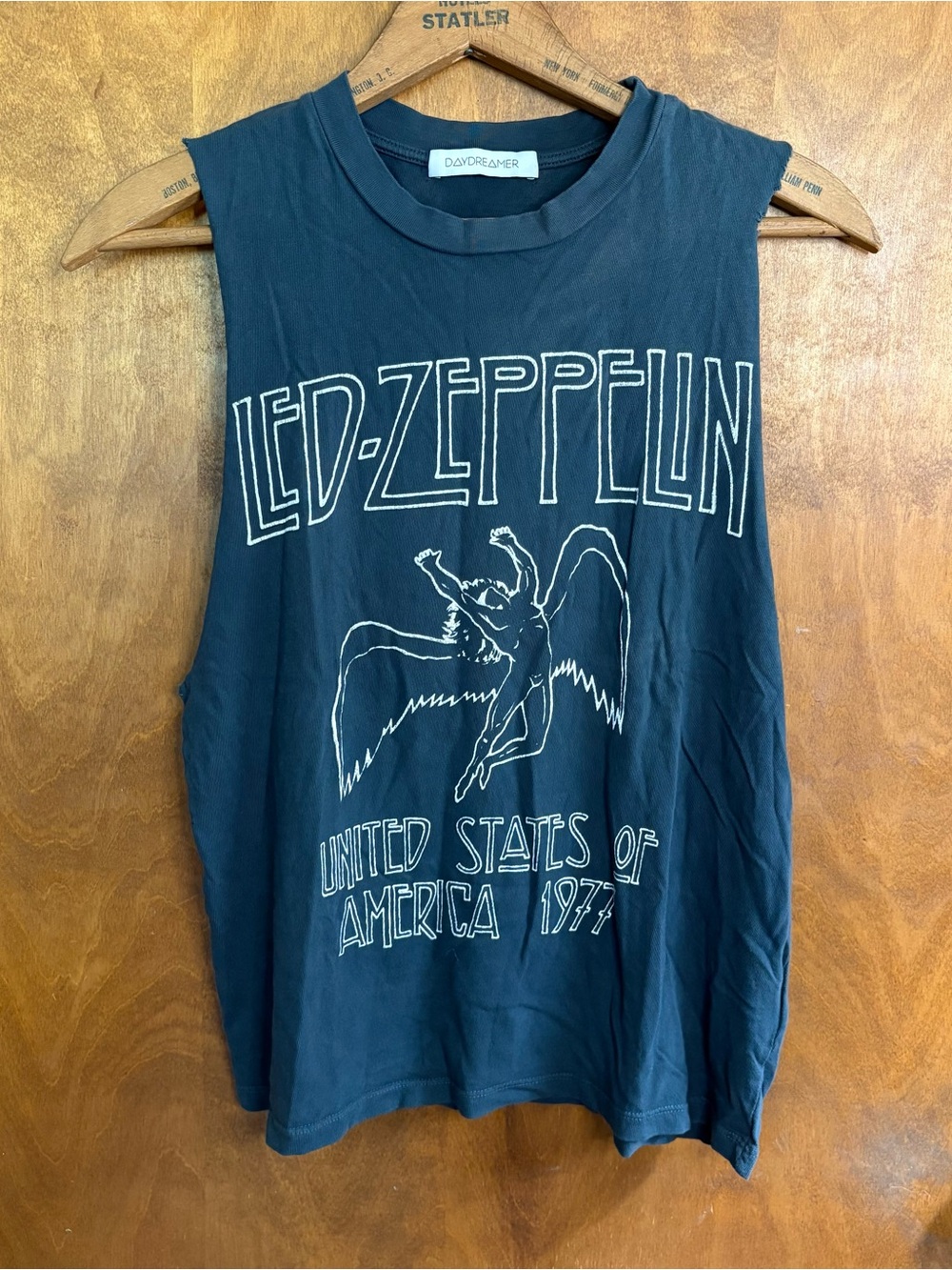 Daydreamer Gray Led Zeppelin 1977 Weekend Muscle Tee T-Shirt Grunge Punk Rock XS